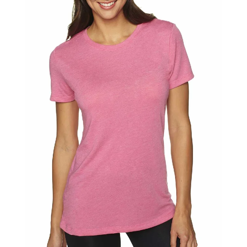 Next Level Women's Vintage Pink Triblend Crew