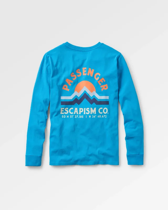 Breathe Recycled Cotton Long Sleeve T-Shirt - Atlantic Blue