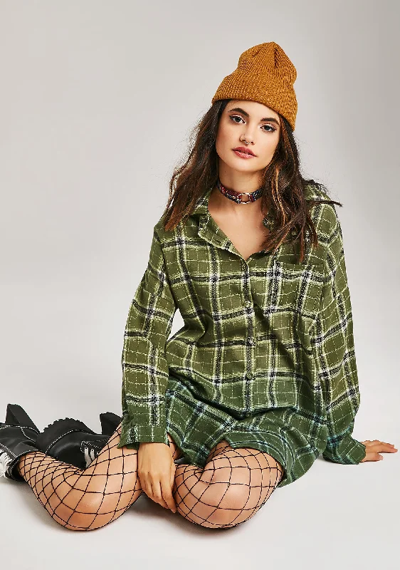 Class Rebel Plaid Dress