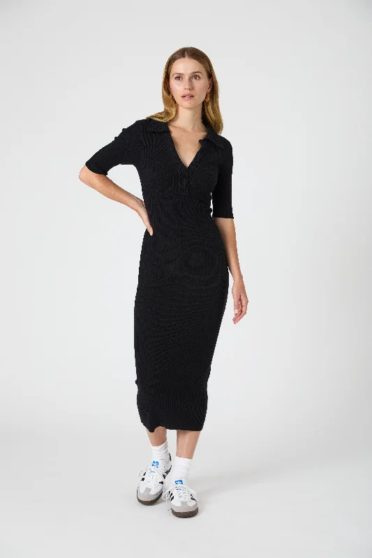 Cosysoft V Neck Midi Dress