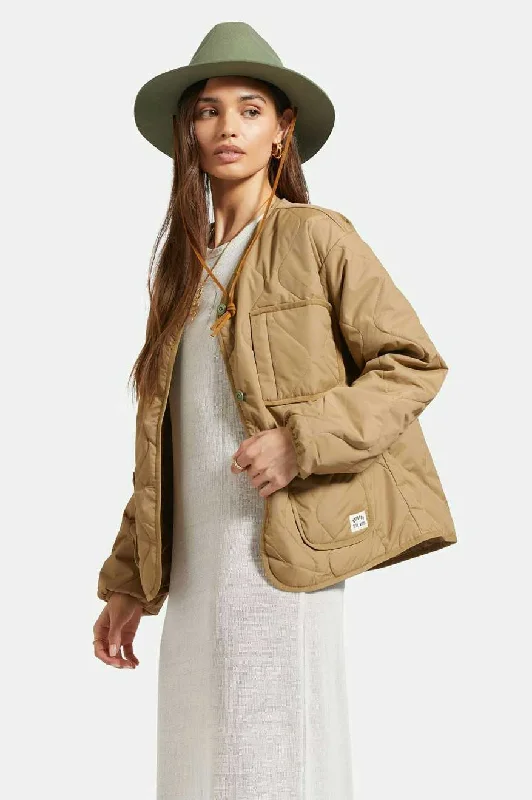 Delilah Quilted Jacket - Khaki