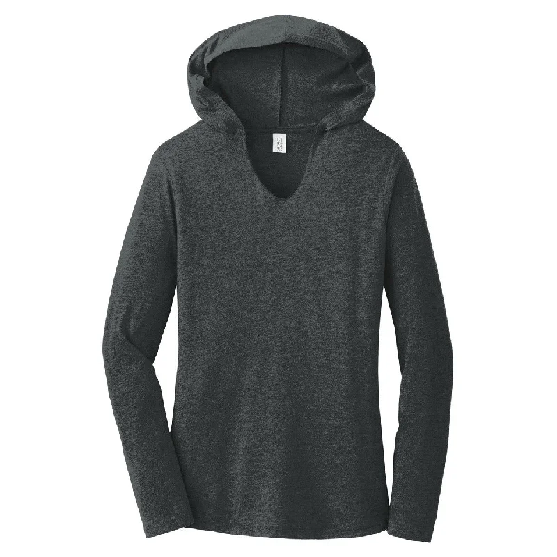 District Women's Black Frost Perfect Tri Long Sleeve Hoodie