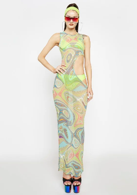 Jade Sound The Sirens Mesh Maxi Dress