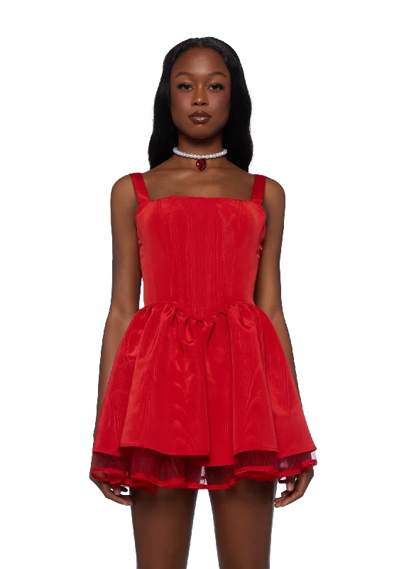 Magic Moves Corset Dress - Red