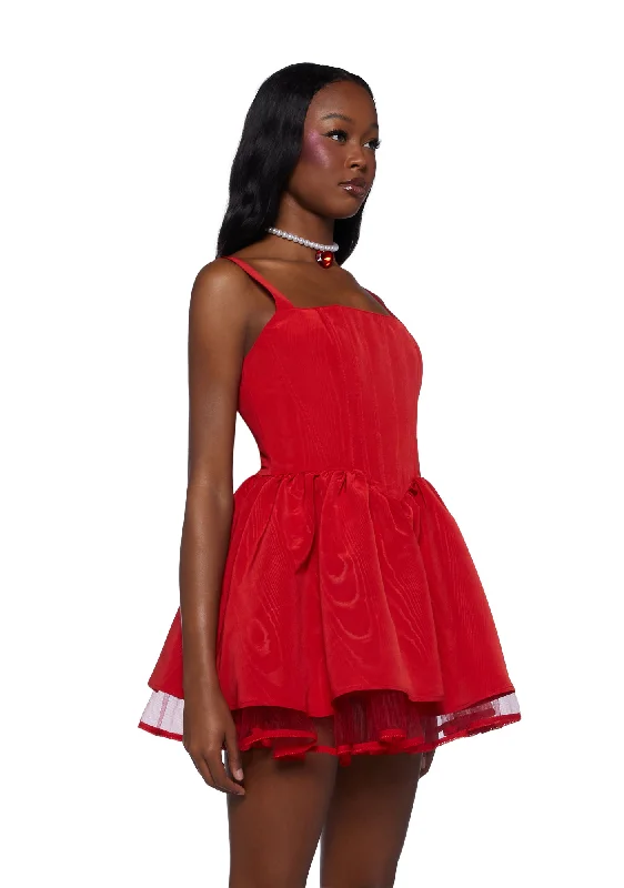 Magic Moves Corset Dress - Red