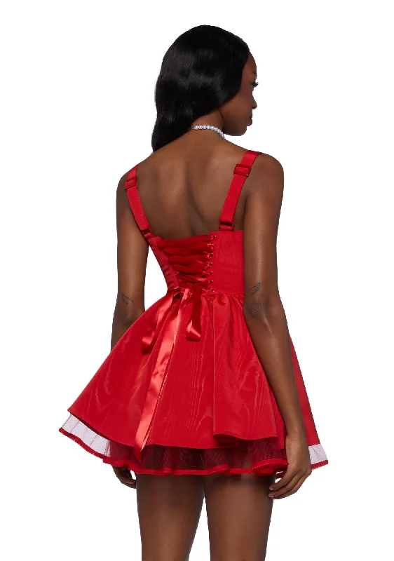 Magic Moves Corset Dress - Red