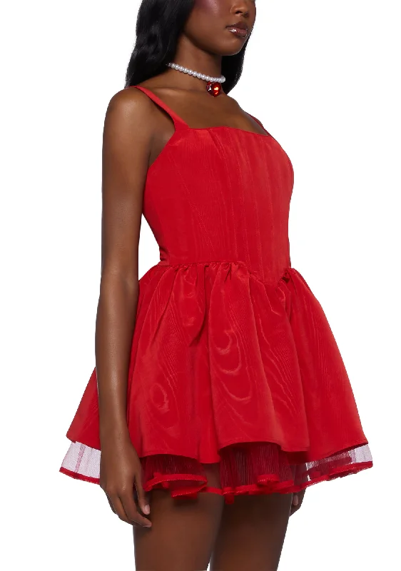 Magic Moves Corset Dress - Red