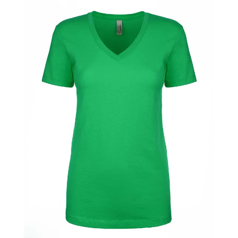 Next Level Women's Kelly Green Ideal V-Neck Tee