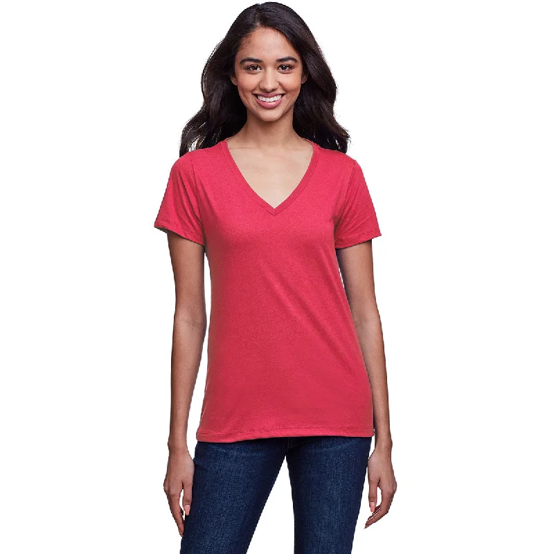 Next Level Women's Heather Red Eco Performance T-Shirt