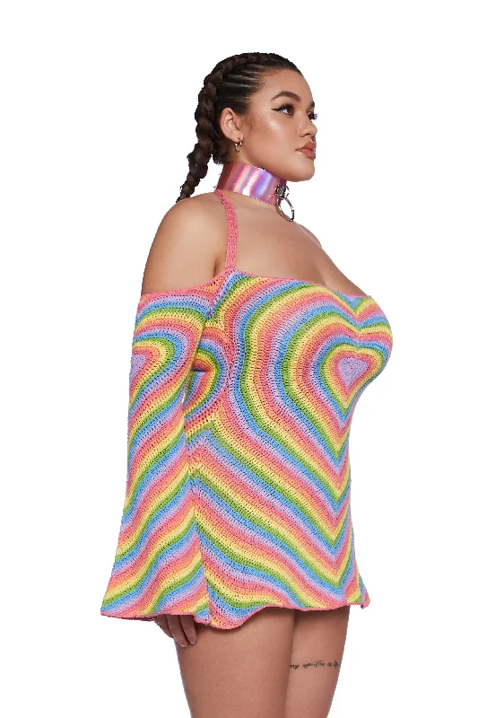 Plus Dancing In Colors Mini Dress