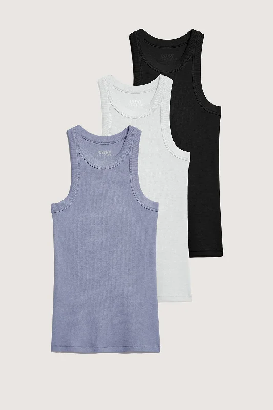 Rib Fitted Racer Tank Bundle (Urban Dusk)