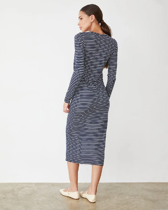 Stripe Henley Dress