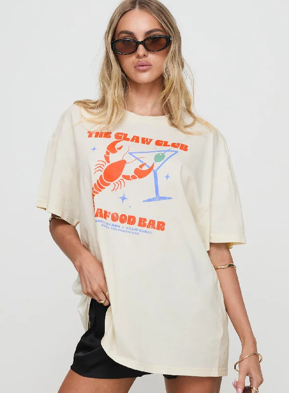 The Claw Club Oversized Tee Yellow