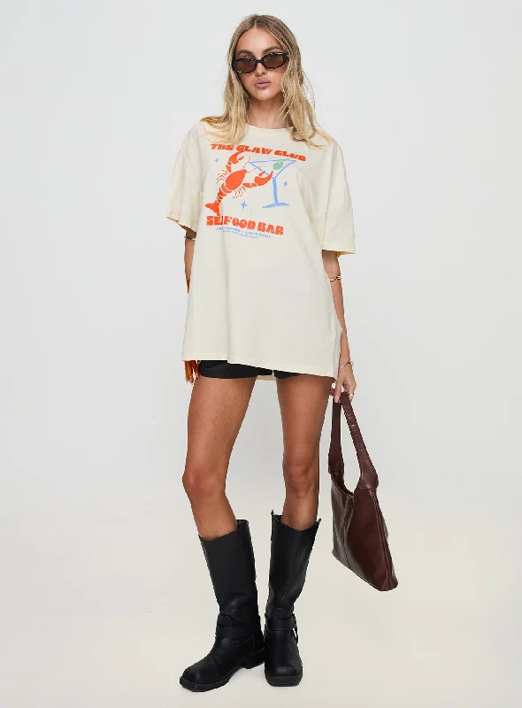 The Claw Club Oversized Tee Yellow