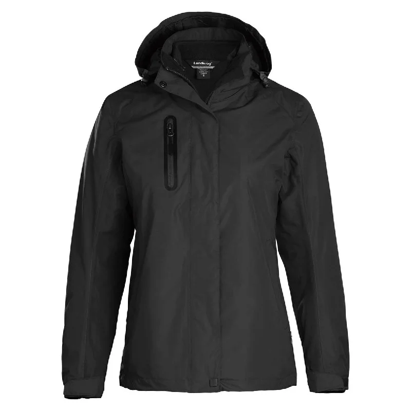 Landway Women's Black Pathfinder 3-in-1 Parka