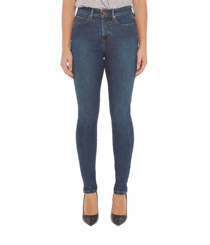 Alexa High Rise Skinny Jeans In Cool Starry Night