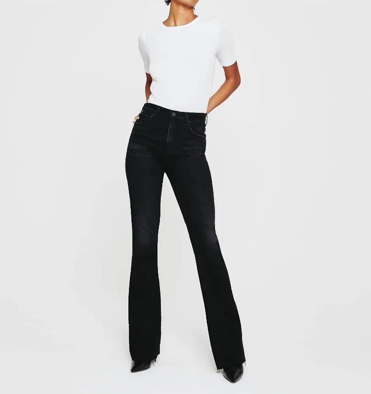 Alexxis High Rise Boot Jeans In Black