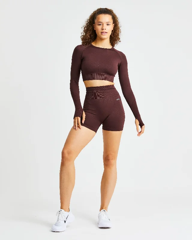 Balance V2 Seamless Shorts - Chocolate Brown