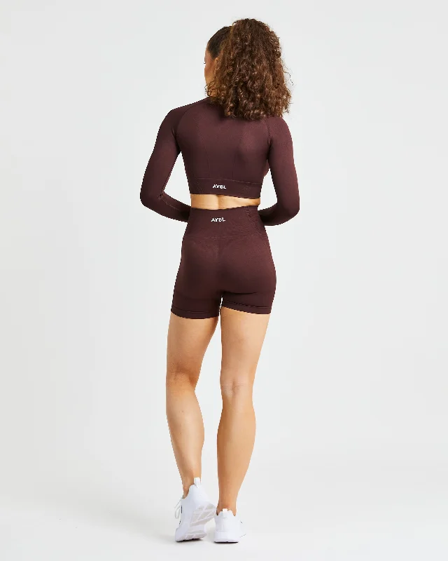 Balance V2 Seamless Shorts - Chocolate Brown