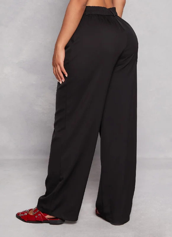 Pleated High Waist Dress Pants