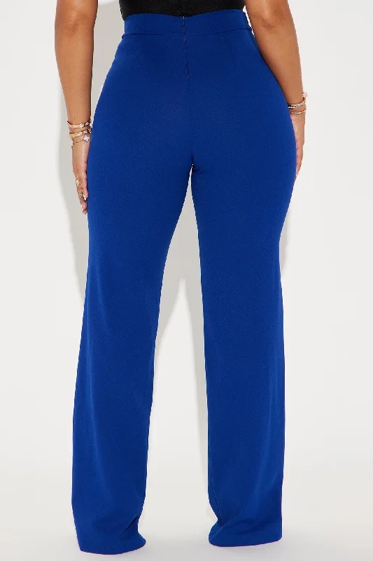 Call It Even Wide Leg Dress Pants - Royal