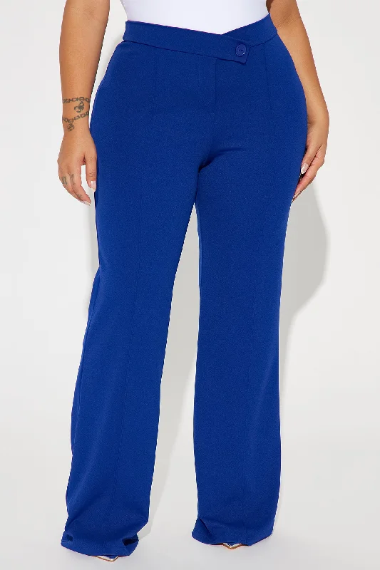 Call It Even Wide Leg Dress Pants - Royal