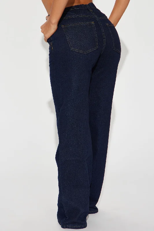 Calling It Off Baggy Jeans - Dark Wash