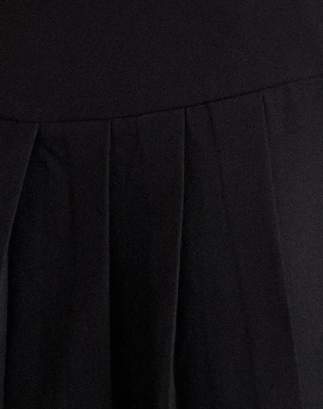 Casini Mini Skirt in Soft Tailoring Black