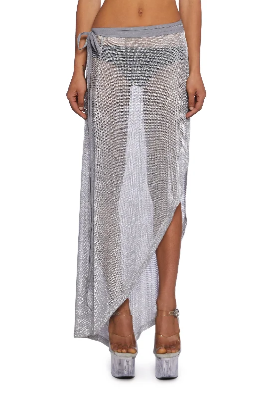 Chamber Metallic Maxi Skirt