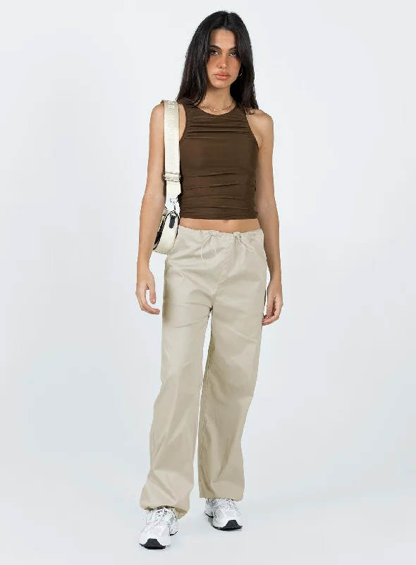 Connels Parachute Pants Beige