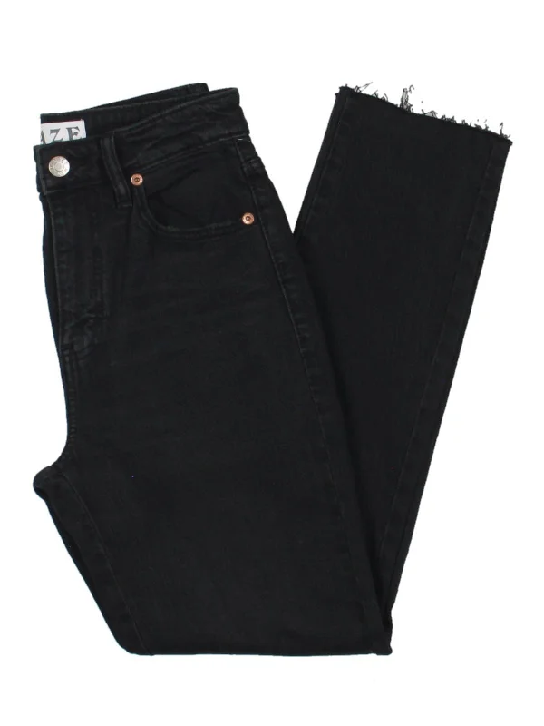 Daily Womens Denim High Rise Straight Leg Jeans