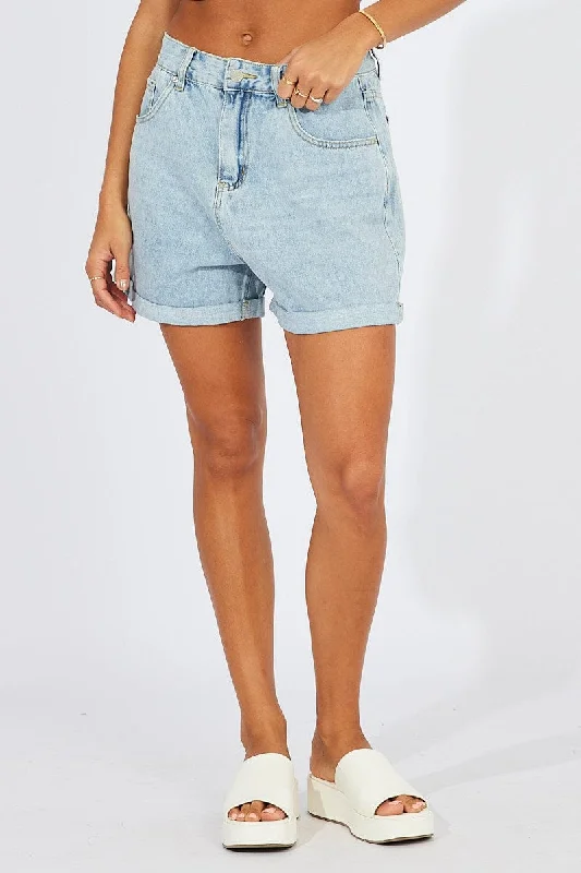 Denim Short Jeans High Rise