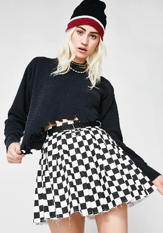 Fast N' Furious Checkered Skirt