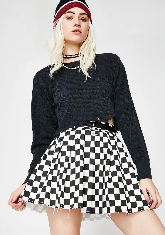 Fast N' Furious Checkered Skirt