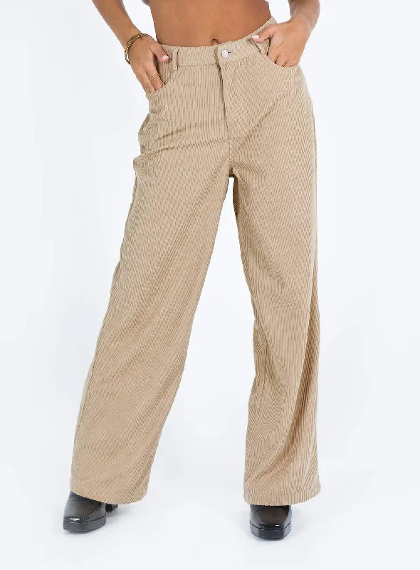 Frannie Corduroy Pants Cream