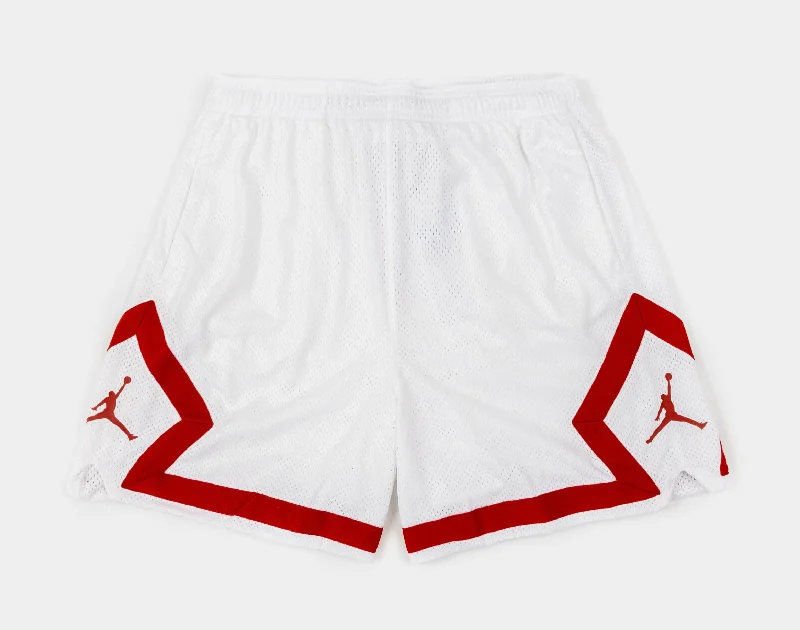 Heritage Diamond Womens Shorts (White/Red)