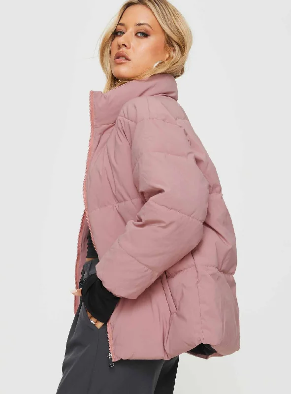 Larz Puffer Jacket Pink