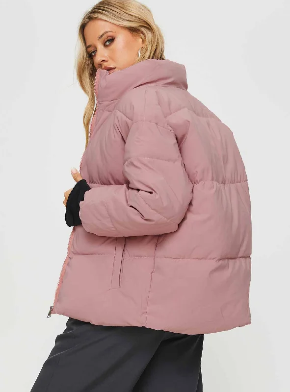 Larz Puffer Jacket Pink