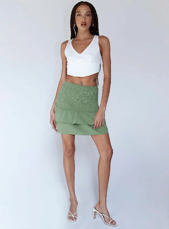 Lillie Mini Skirt Green