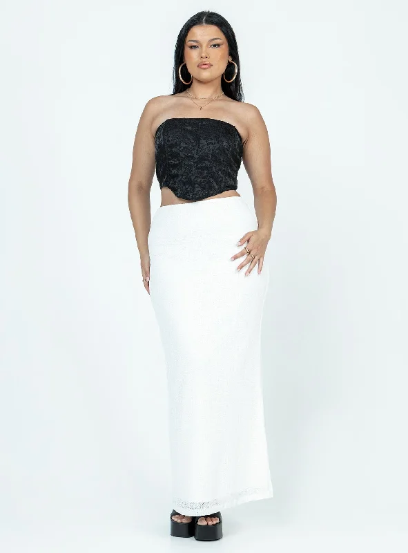 Maynard Maxi Skirt White