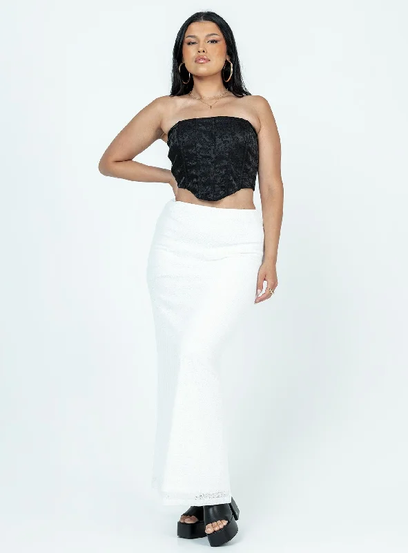 Maynard Maxi Skirt White