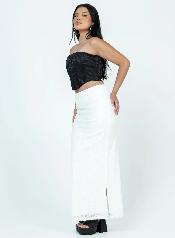 Maynard Maxi Skirt White