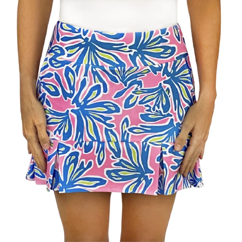 Scottsdale Pleated Skort In Beach Palm Pink