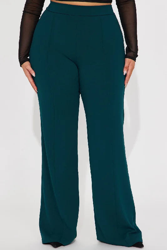 Tall Victoria High Waisted Dress Pants - Hunter Green