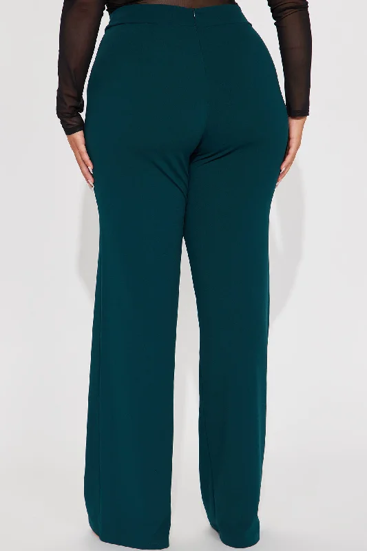 Tall Victoria High Waisted Dress Pants - Hunter Green