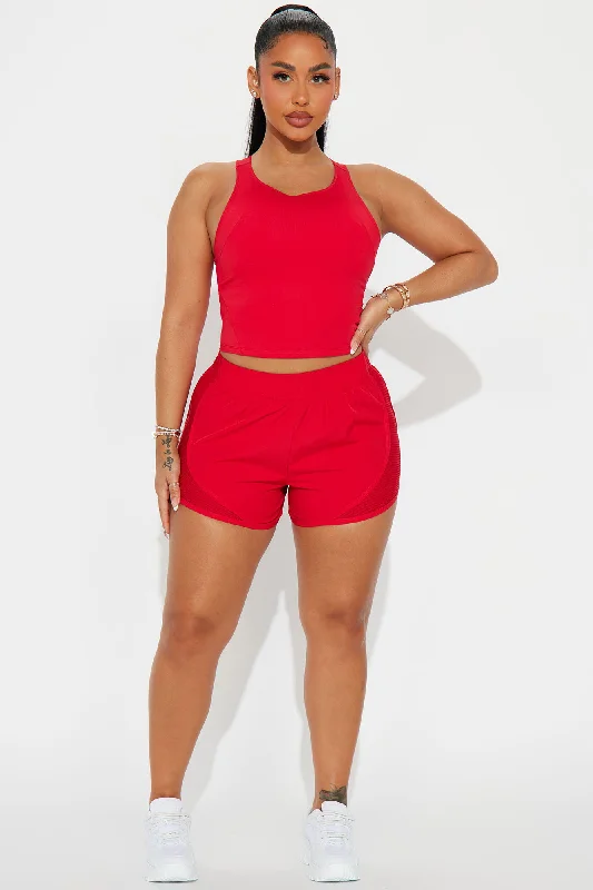 Track It Active Running Short - Red