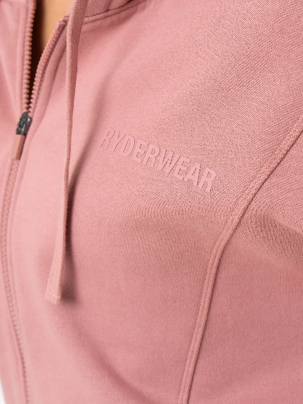 Unisex Track Jacket - Dusty Pink