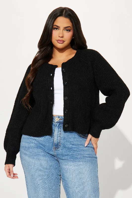 Weekend Getaway Cardigan - Black