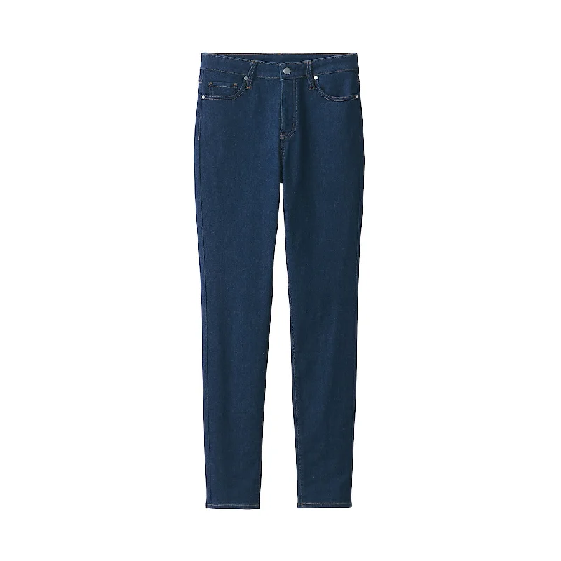 Women's Super Stretch Denim Skinny Pants Blue (L 30inch / 75cm)