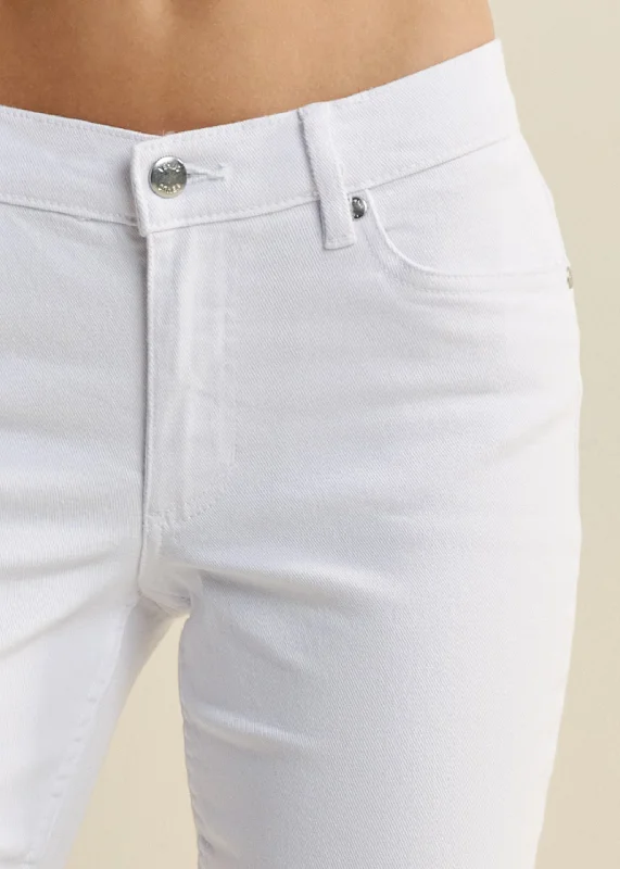 Cindy capri jeans - White